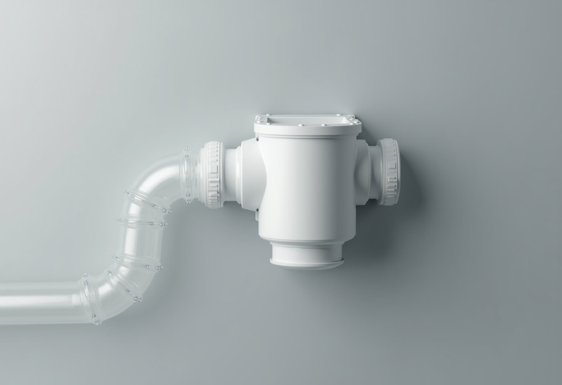 Condensate trap on a power vent